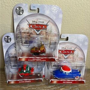 New Disney Pixar Cars Christmas Holiday Set of 3